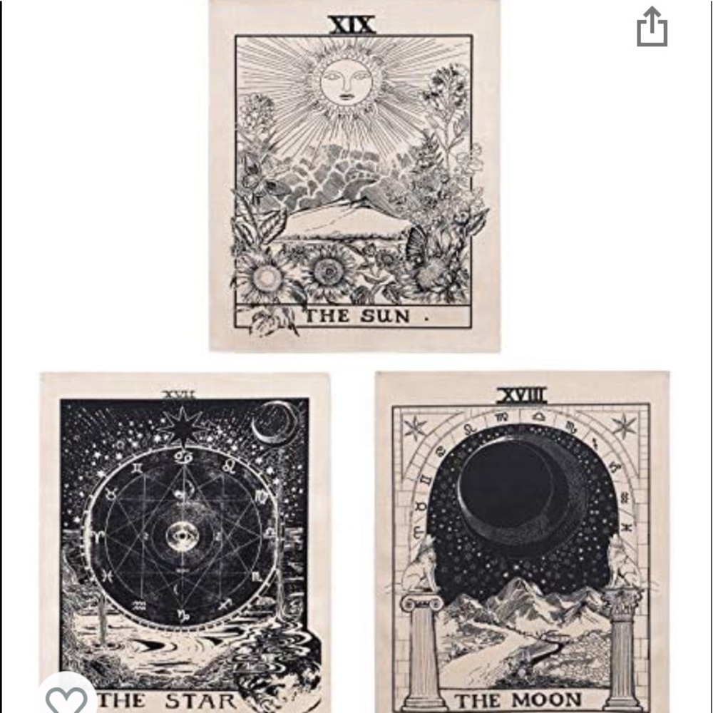 3 piece tarot tapestry